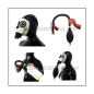 Preview: Deluxe FASER gasmask-zipperhood-system BUBBLE-F with inhaler-set, tube- and rebreathing-bag-set